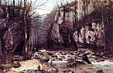Gustave Courbet The Stream of the Puits-Noir at Ornans painting
